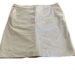 Banana Republic sz12 beige and white striped skirt